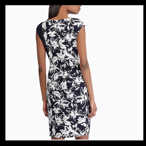 Chaps Tedroa Jersey Dress in Moonlight - Picture 3 of 4